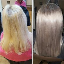 Before and After a Hair Treatment